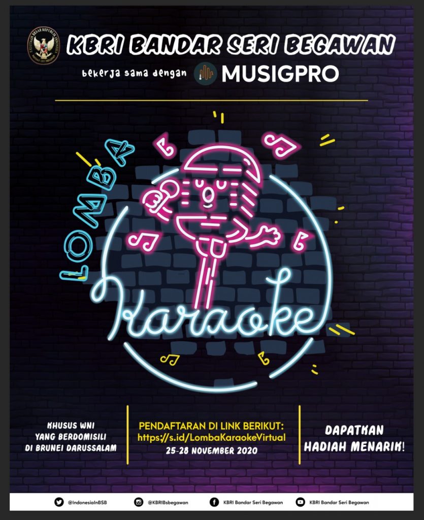 Lomba Karaoke Bersama KBRI Brunei Darussalam MuSigPro