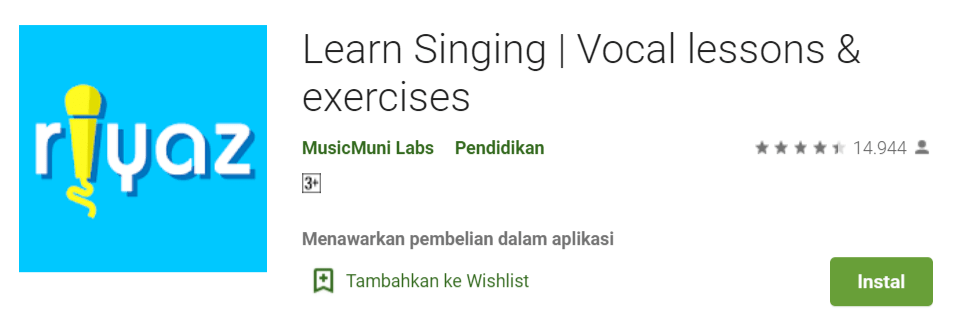 Learn Singing – Aplikasi belajar nyanyi
